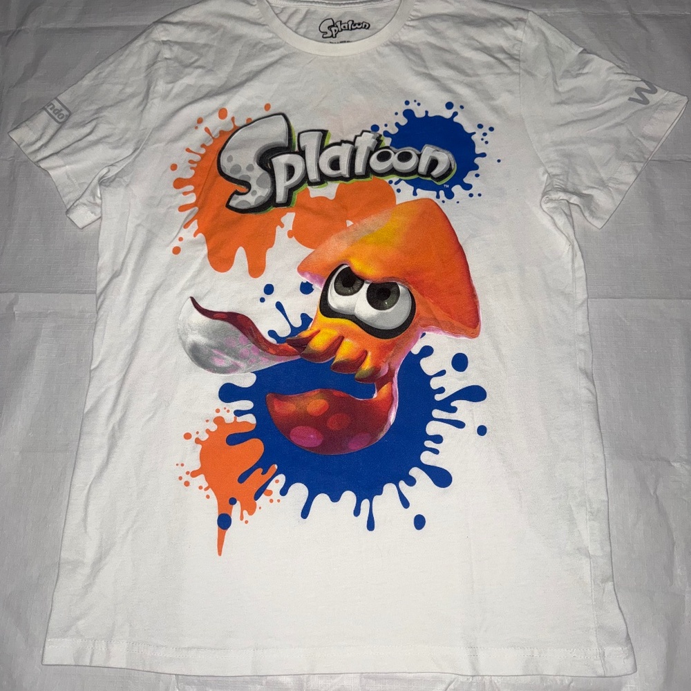 Splatoon Wii U Promo T-Shirt Video Game 2015 Official Nintendo